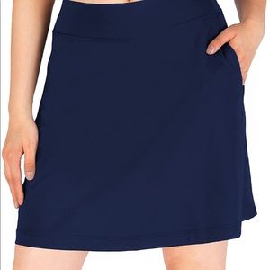 Yogipace Women's 4 Pockets UPF 50+ 17" Long Skirt